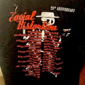 Social distortion 25th anniversary band T-shirt